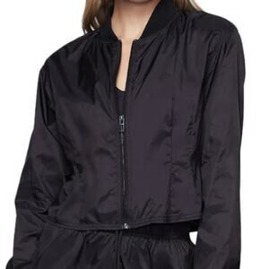 Good American 2 lightweight sheer pleat active jacket XS C2 6049
